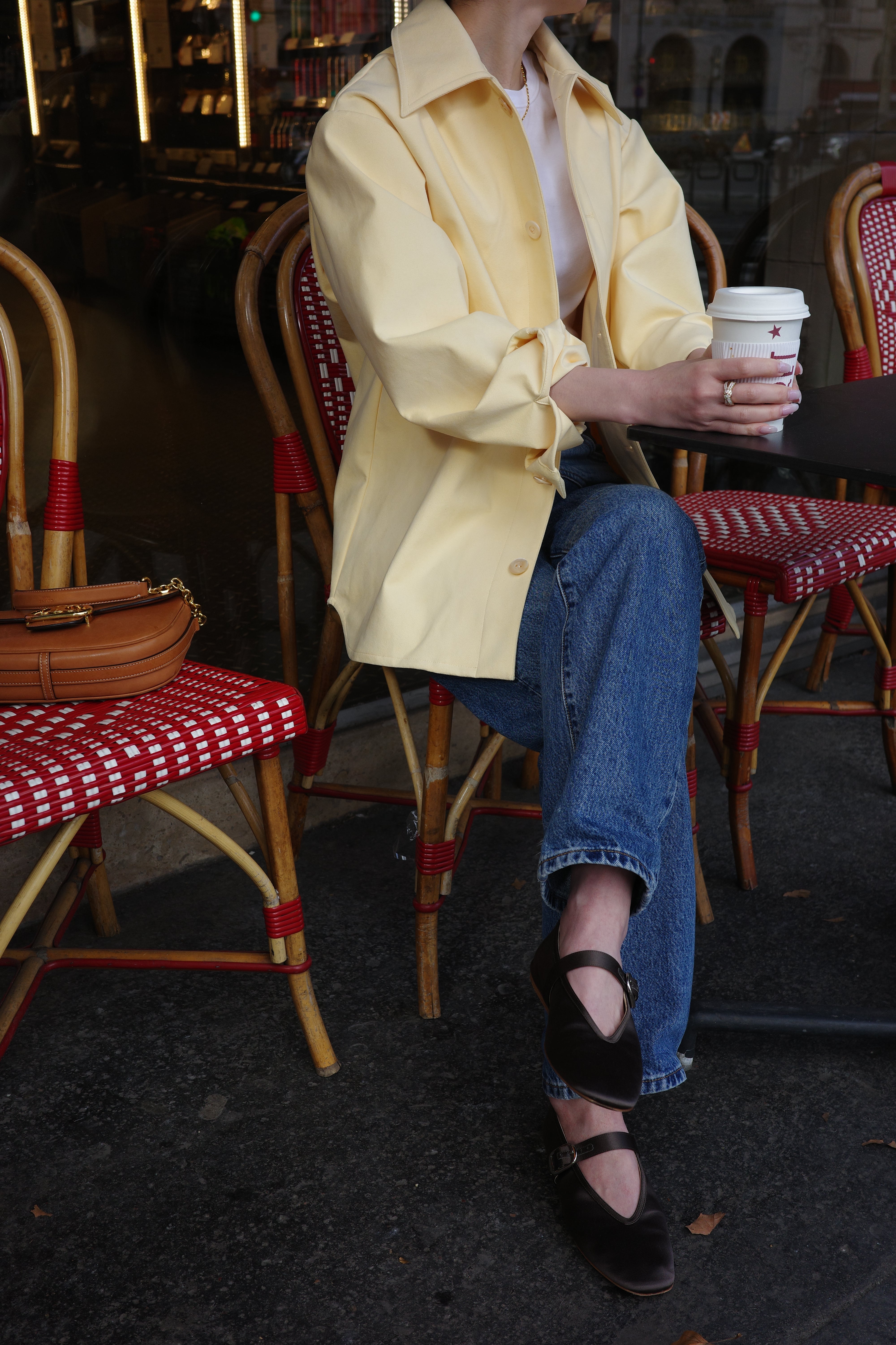 Veste en Alcantara Jaune Beurre – aLORS online store