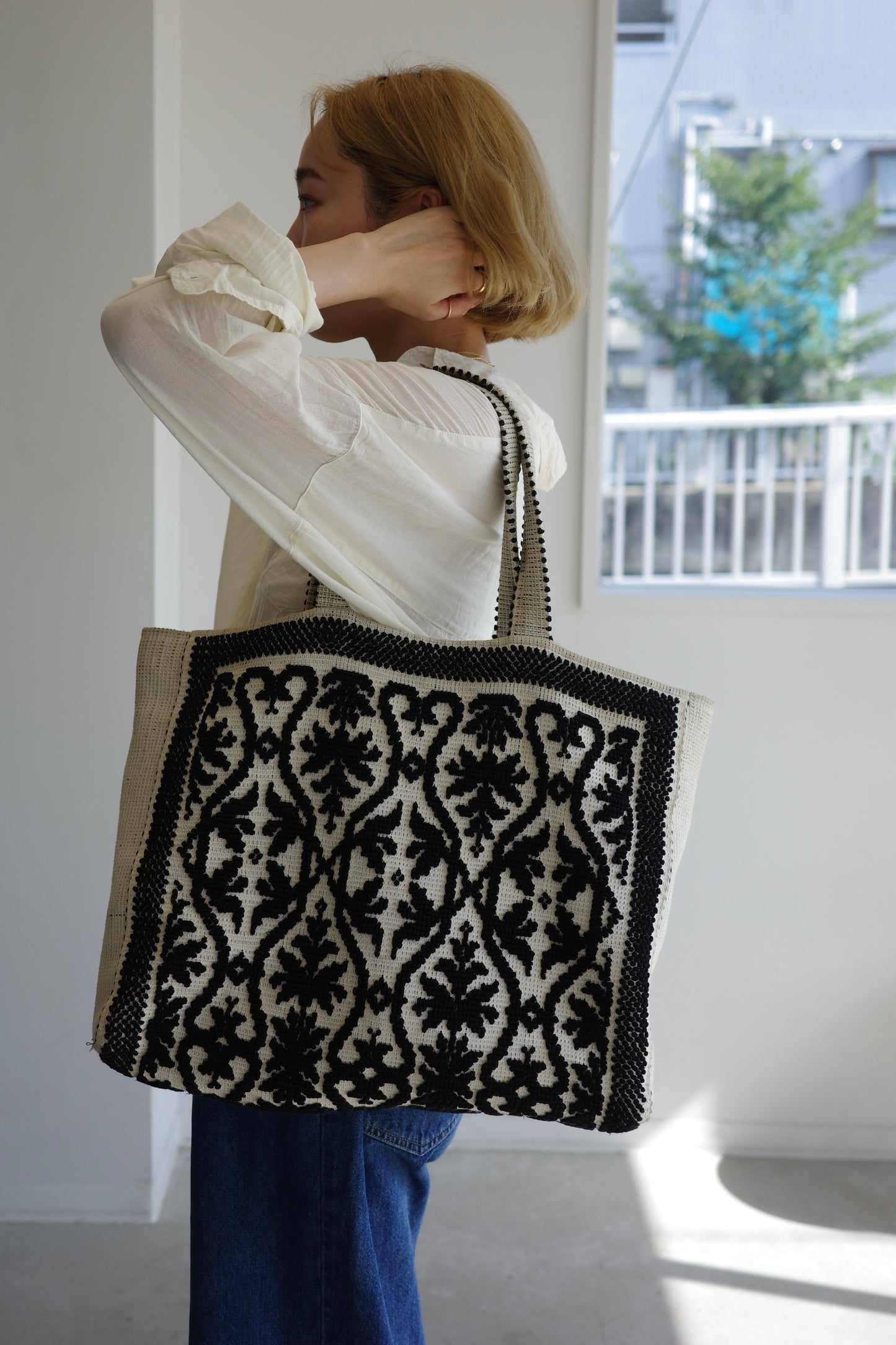 Tote Fiocco leccese Tote Fiocco Lecce Zenero di Sepia (black)