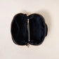 aLORS Select【Elizabeth Scarlett】Honey Bee Charcoal Velvet Open Flat Makeup Bag