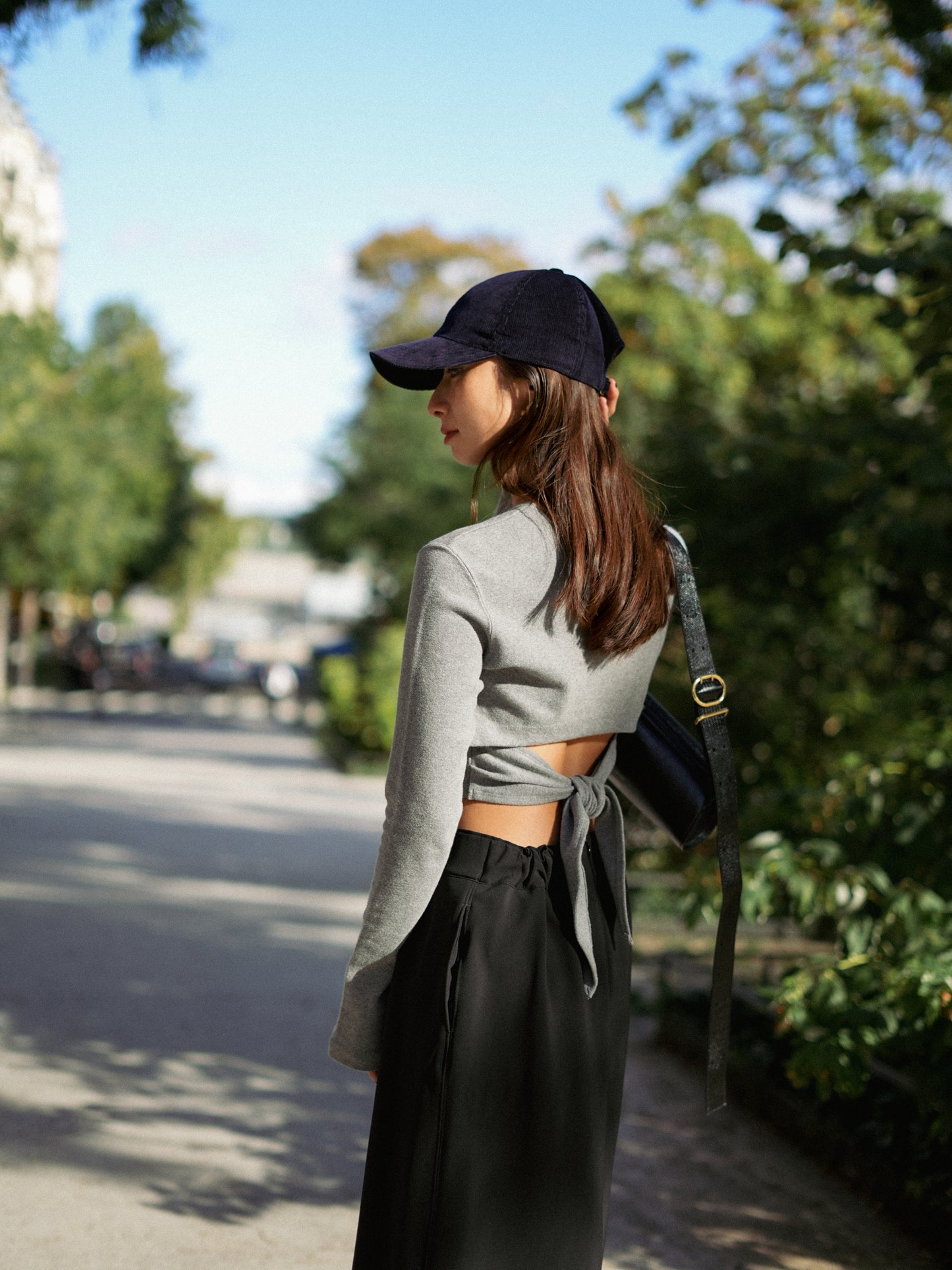 CASQUETTE EN VELOURS Côtelé Bon App 'Dark Navy