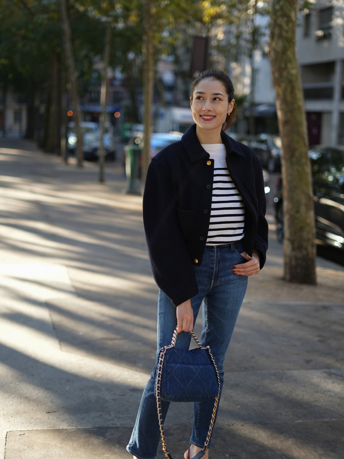 Bomber cardigan en tricot Cordelia