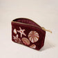 aLORS Select [Elizabeth Scarlett] Honey Bee Charcoal Velvet Open Flat Makeup Bag