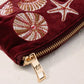 aLORS Select [Elizabeth Scarlett] Honey Bee Charcoal Velvet Open Flat Makeup Bag
