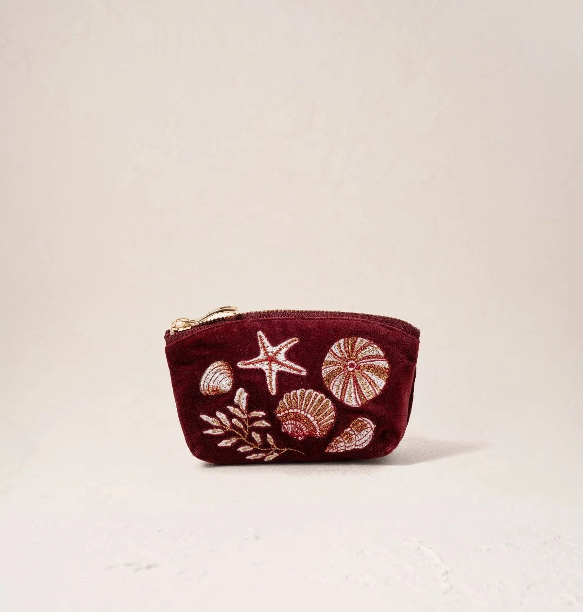 aLORS Select [Elizabeth Scarlett] Honey Bee Charcoal Velvet Open Flat Makeup Bag