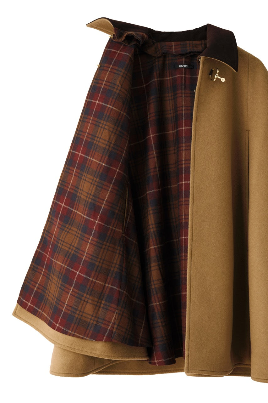 Cape à mors Calliope  Chameau キャメル x チェック