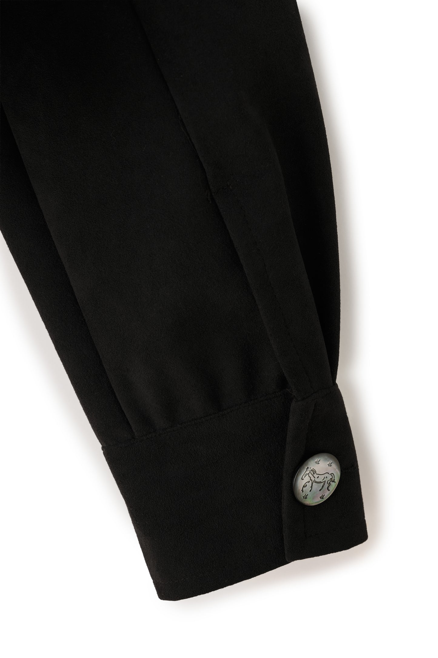 Veste courte en Alcantara Noir de Lune Artemis