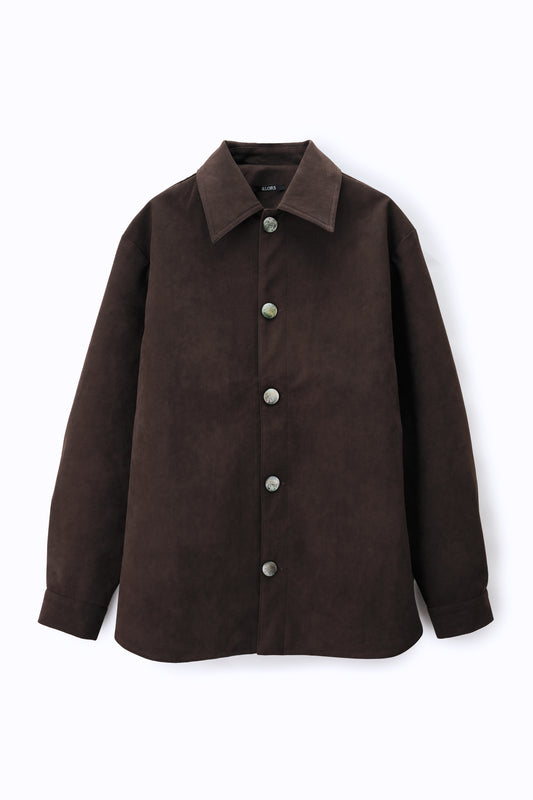 Veste en Alcantara Brun Équestre Chiron