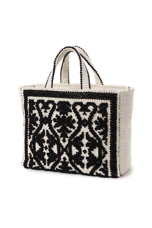 Tote Fiocco Leccese ネロ・ディ・セピア(黒) ミニトートバッグ