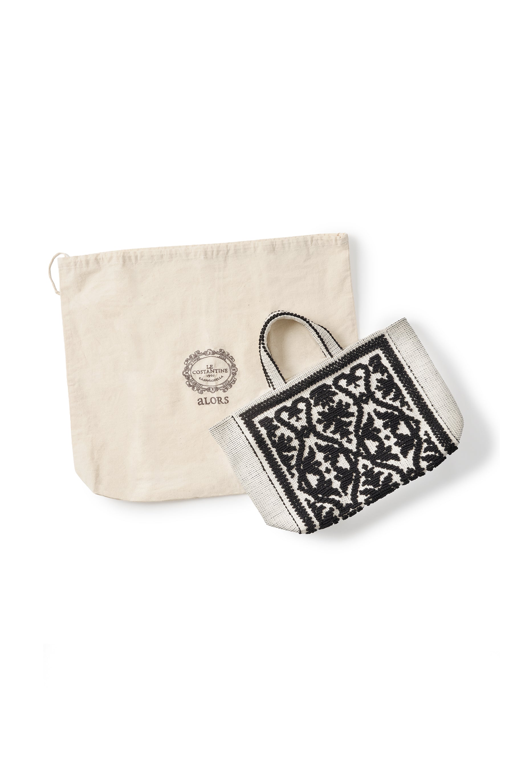 mimi★aLORSトートフィオッコレッチェーゼネロ・ディ・セピア(黒) Tote Fiocco Leccese ネロ・ディ・セピア(黒) ミニトートバッグ