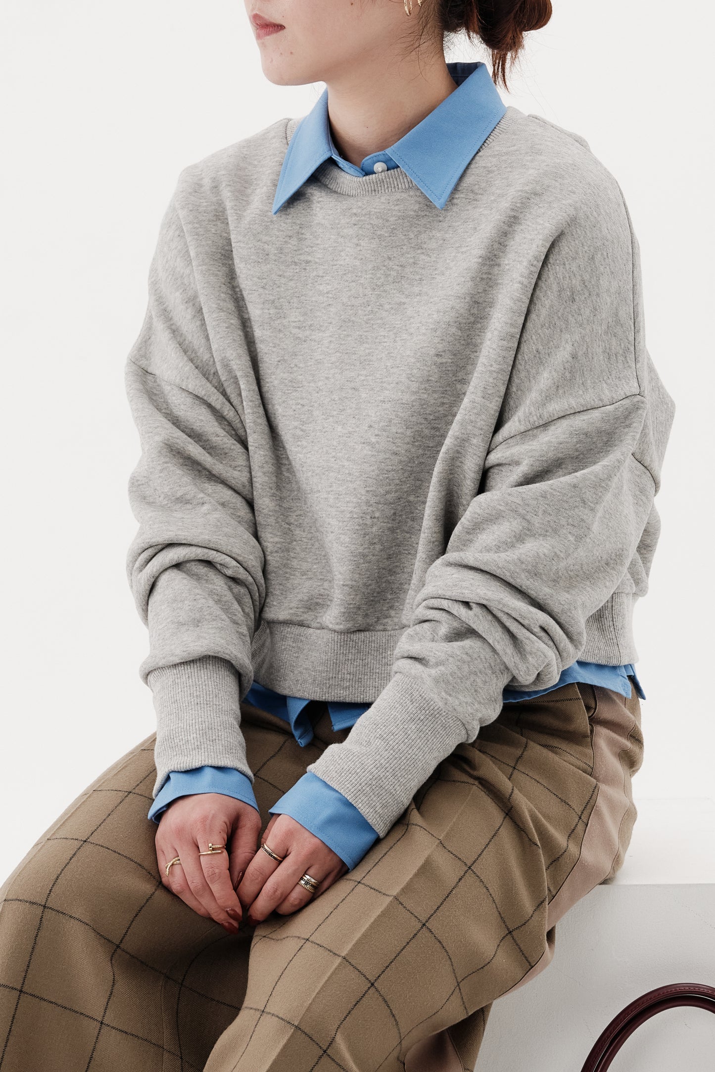 Sweat-shirt   【Doux】 グレー