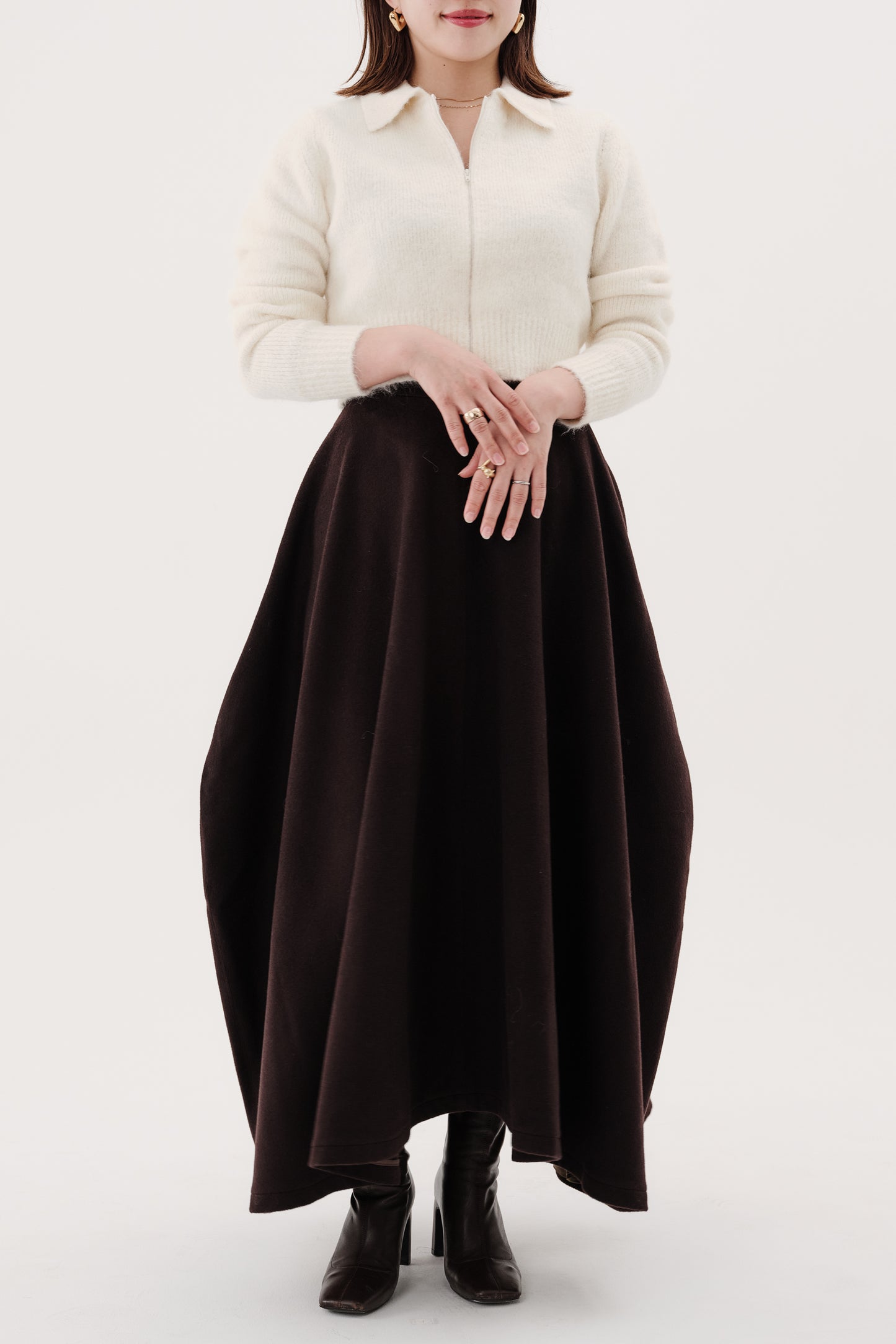 Jupe 【Clem-クレム-】DarkBrown