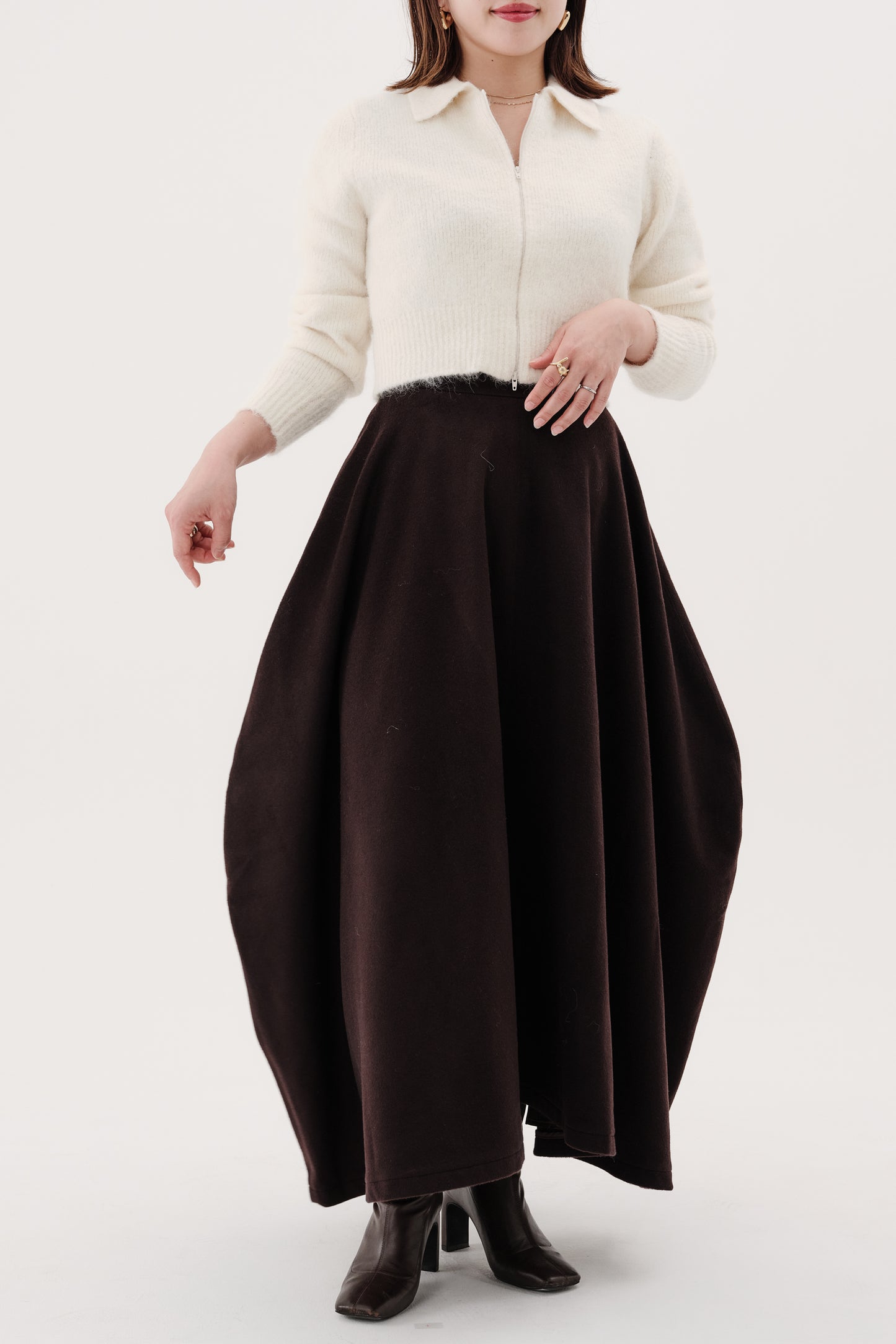 Jupe 【Clem-クレム-】DarkBrown