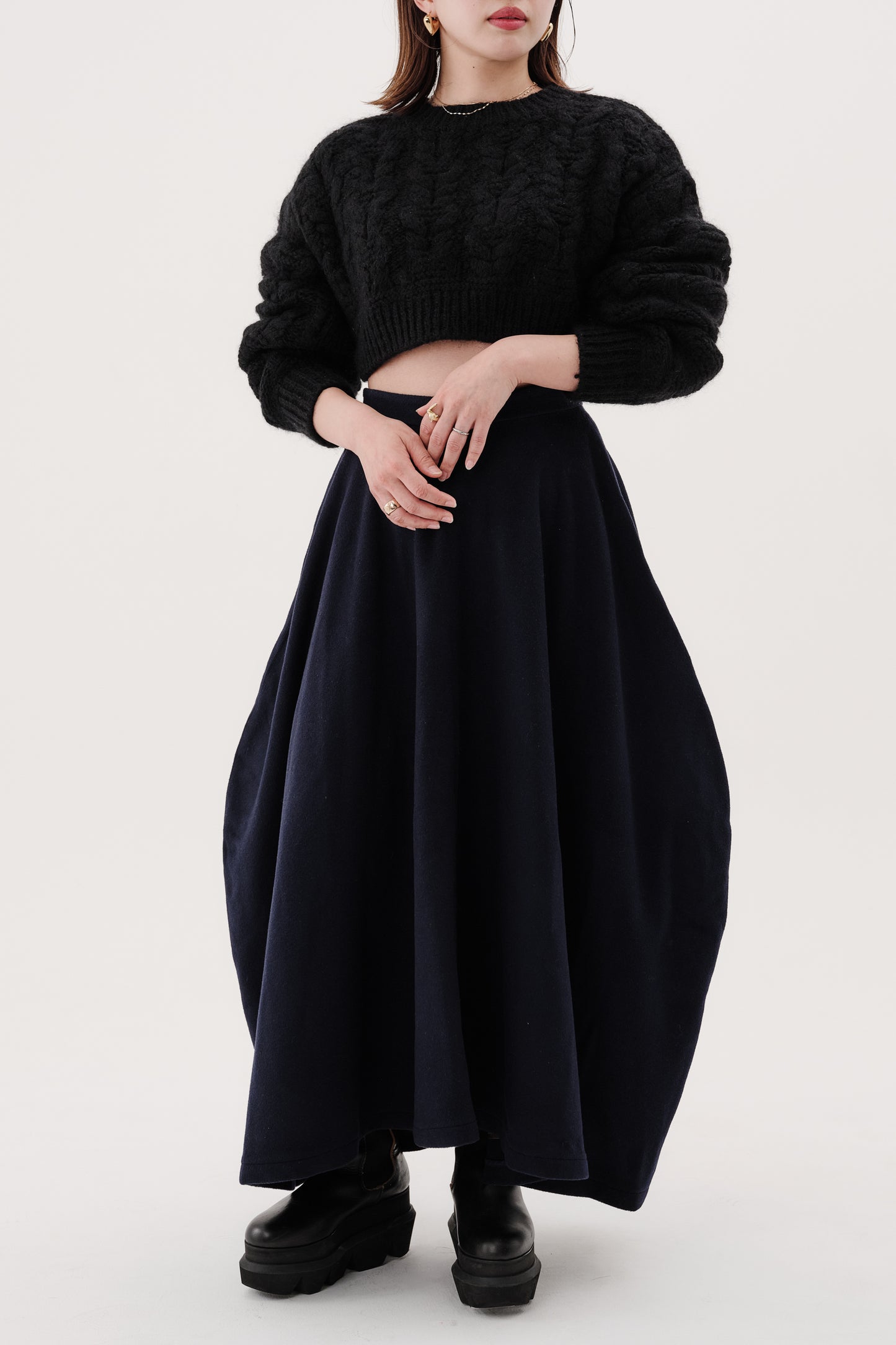 Jupe 【Clem-クレム-】DarkNavy