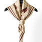 Foulard Ex-libris Paris x aLORS -une collaboration d’exception (アイボリーxボルドー) 90x90cm