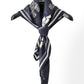 Foulard Ex-libris Paris x aLORS -une collaboration d’exception(ダークネイビーx アイボリー) 90x90cm