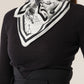Foulard Ex-libris Paris x aLORS-une collaboration d’exception(ホワイトxブラック)90x90cm