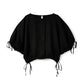 Aperitivo Linen Balloon Blouse Black ブラウス