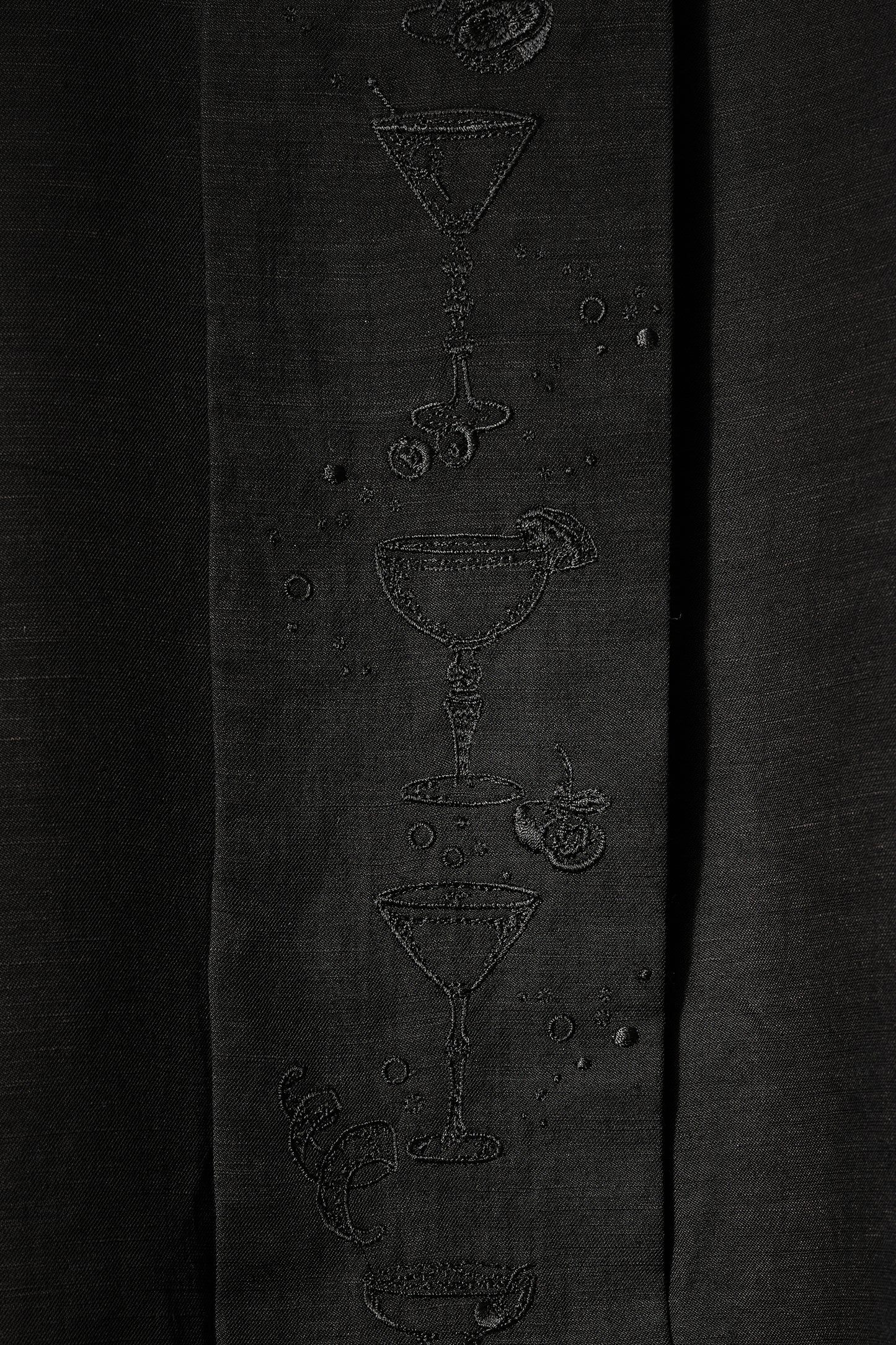 Aperitivo Linen Balloon Blouse Black ブラウス