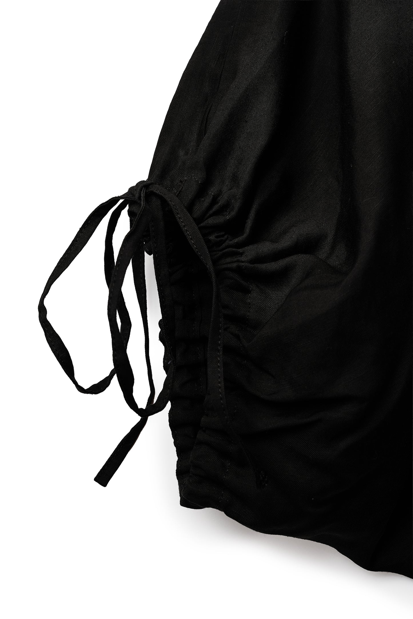 Aperitivo Linen Balloon Blouse Black ブラウス