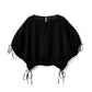 Aperitivo Linen Balloon Blouse Black ブラウス