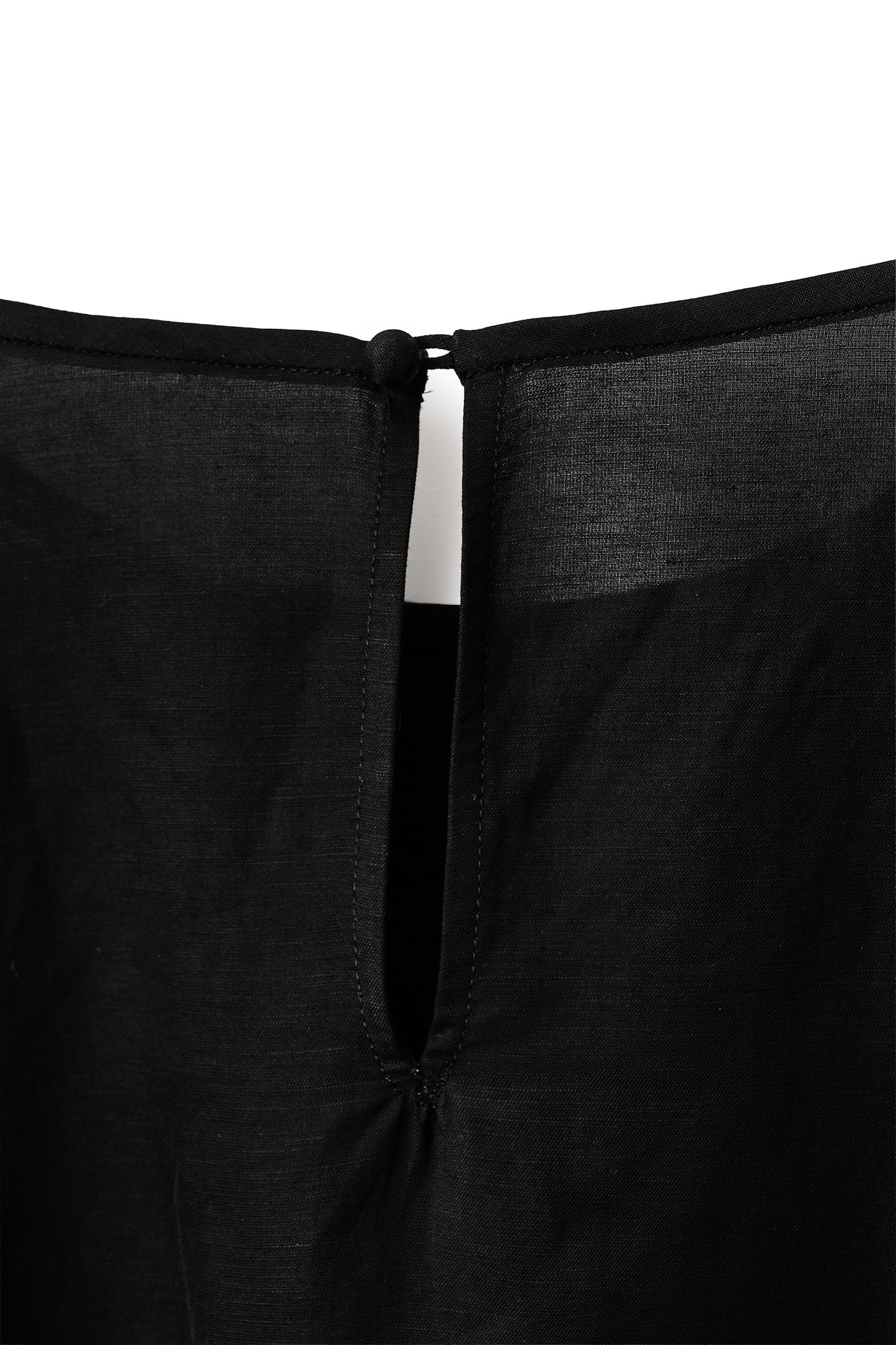 Aperitivo Linen Balloon Blouse Black ブラウス
