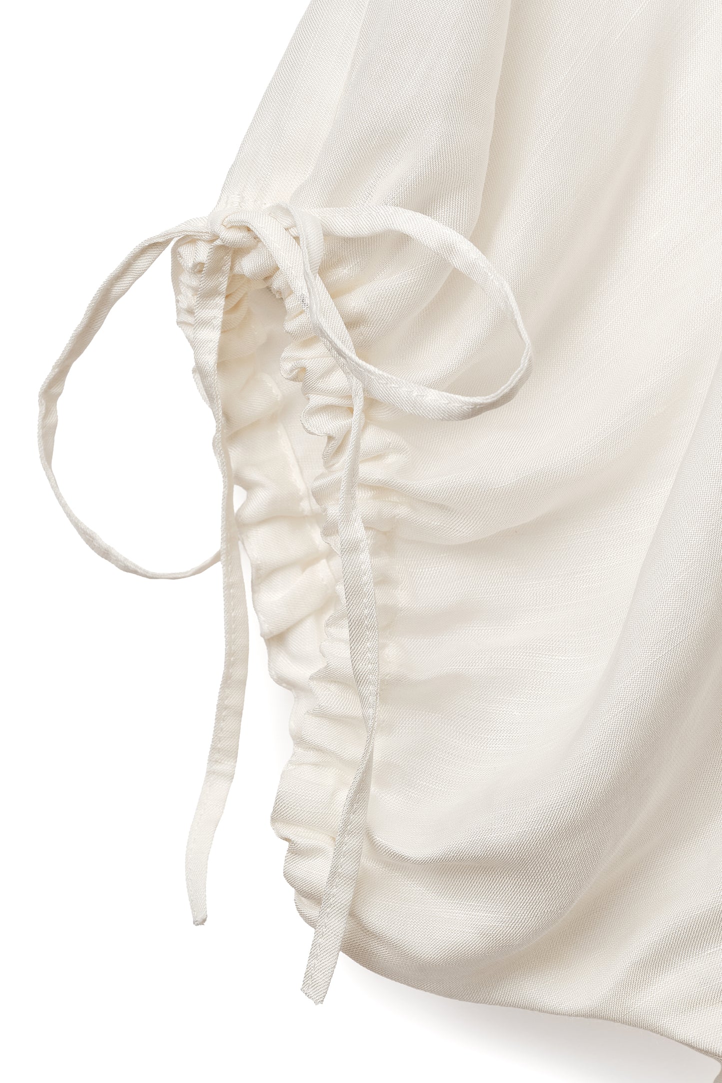 Aperitivo Linen Balloon Blouse White ブラウス