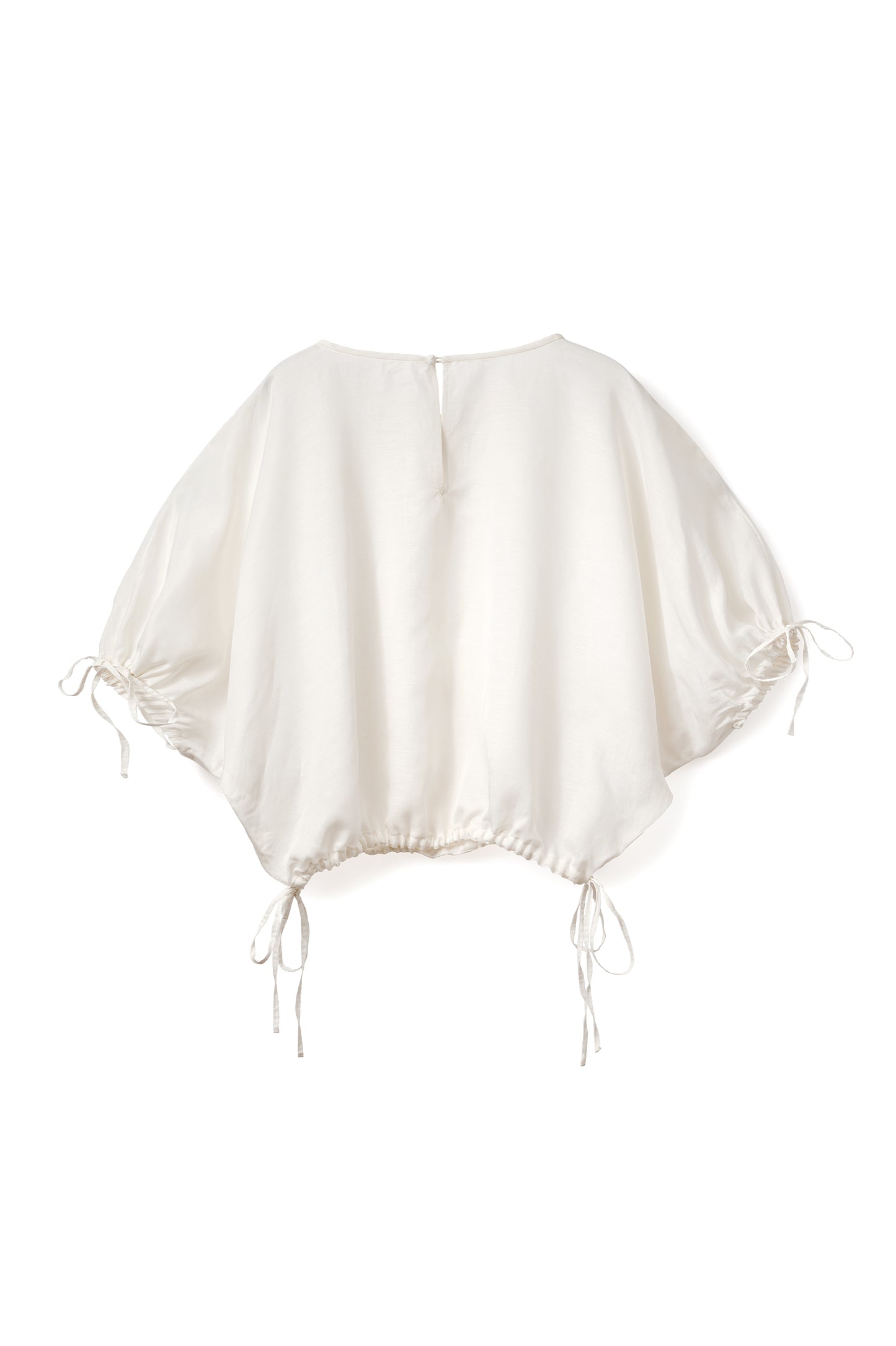 Aperitivo Linen Balloon Blouse White ブラウス
