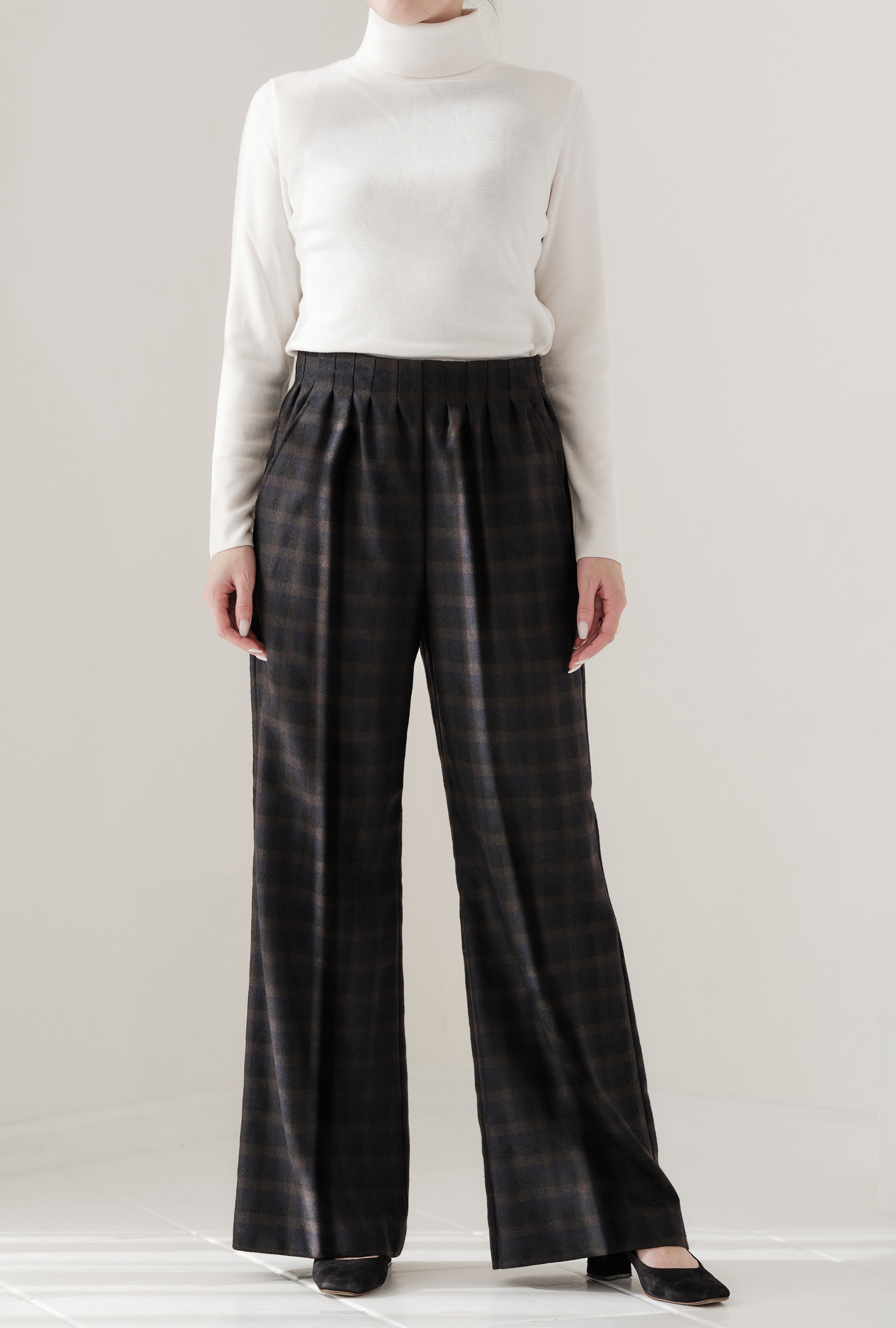 Pantalon à carreaux 
